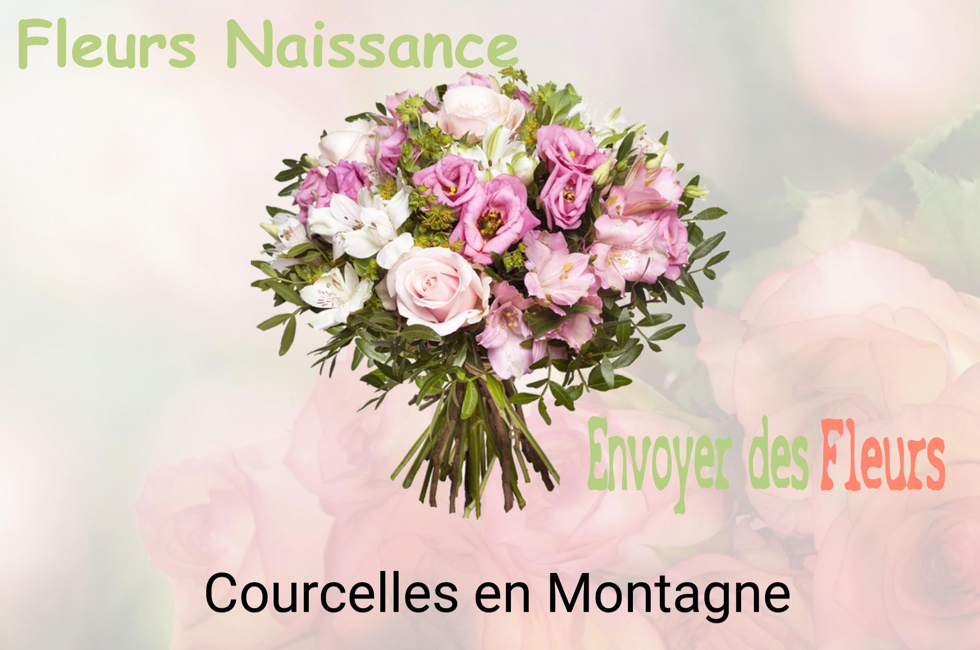 Bouquet de fleurs de naissance livré à Courcelles-en-Montagne