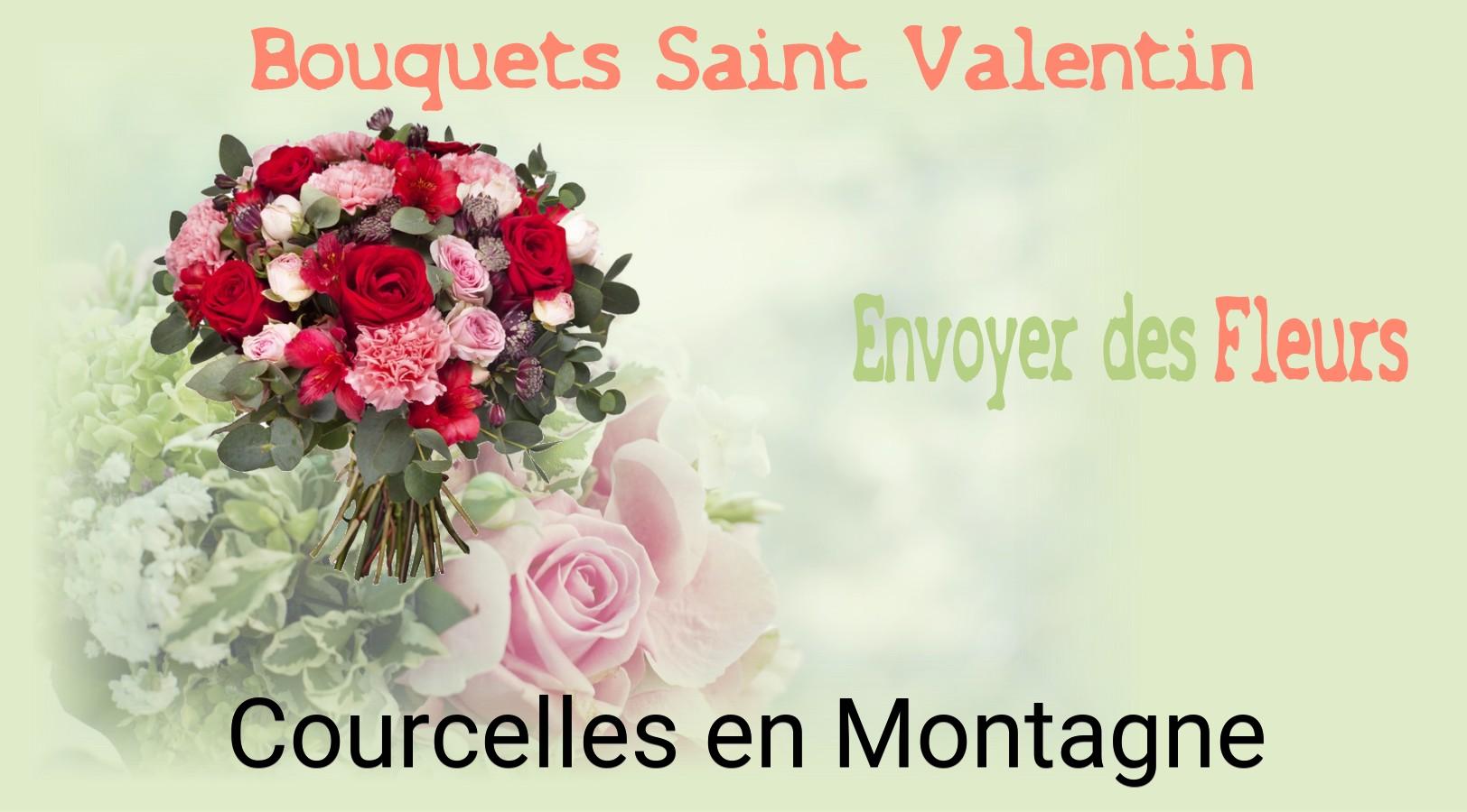 Roses de Saint-Valentin livrées à Courcelles-en-Montagne